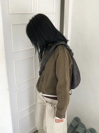 Weathered Washed Short Jacket