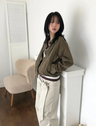 Weathered Washed Short Jacket