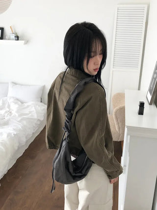 Weathered Washed Short Jacket