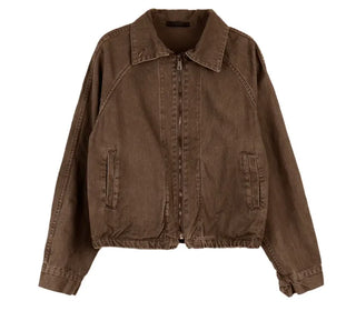 Weathered Washed Short Jacket