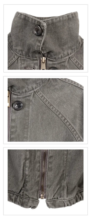 Weathered Washed Short Jacket