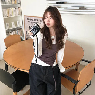 Dia Double Color Block Long Sleeve