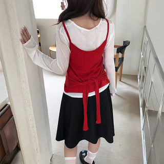 Falling Wrap Bustier Knit