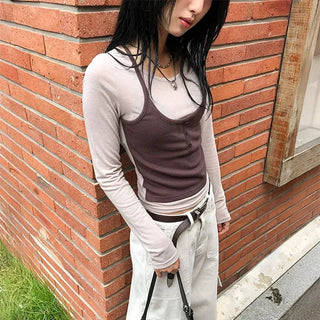 Fura Halter Long Sleeve
