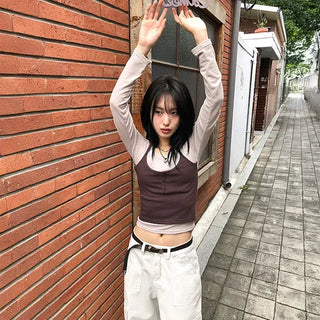 Fura Halter Long Sleeve