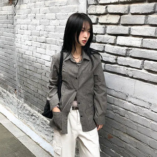 Land Pocket Check Shirt