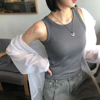Daily U-neck Ribbed Sleeveless