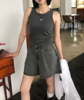Daily U-neck Ribbed Sleeveless