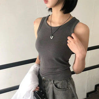 Daily U-neck Ribbed Sleeveless