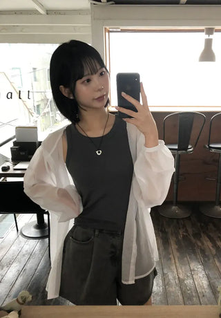 Daily U-neck Ribbed Sleeveless