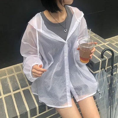 See-through Over-the-Face Windbreaker