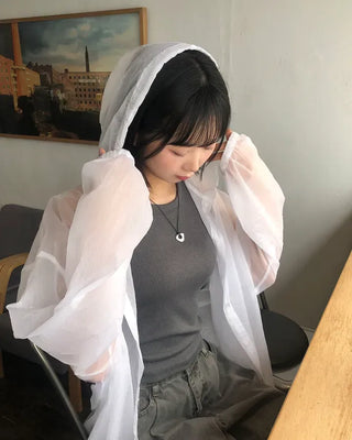 See-through Over-the-Face Windbreaker