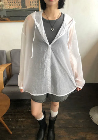 See-through Over-the-Face Windbreaker