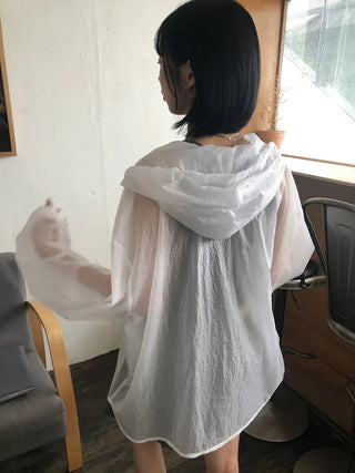 See-through Over-the-Face Windbreaker