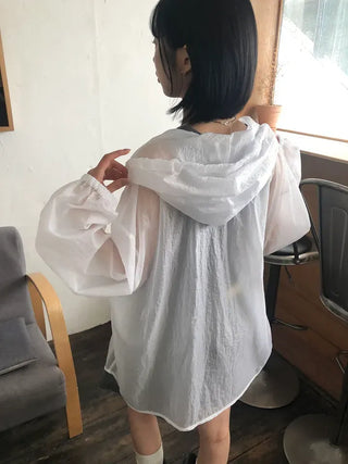 See-through Over-the-Face Windbreaker