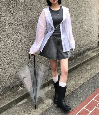 See-through Over-the-Face Windbreaker