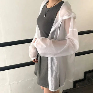 See-through Over-the-Face Windbreaker