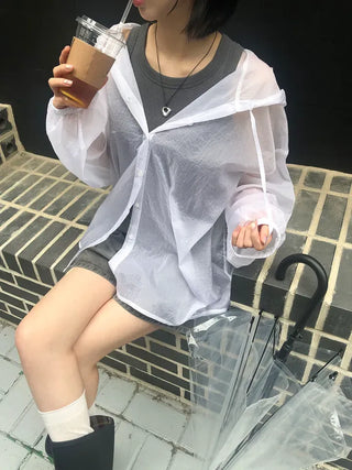 See-through Over-the-Face Windbreaker