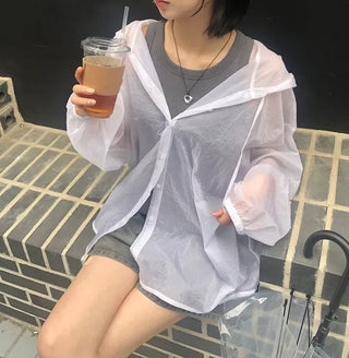 See-through Over-the-Face Windbreaker