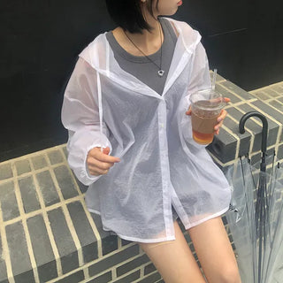 See-through Over-the-Face Windbreaker
