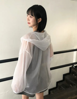 See-through Over-the-Face Windbreaker