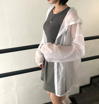 See-through Over-the-Face Windbreaker