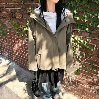 Hooded Check Field Jacket