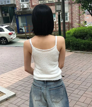 Boston U-neck Knit Strap Sleeveless