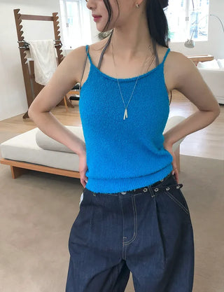Boston U-neck Knit Strap Sleeveless