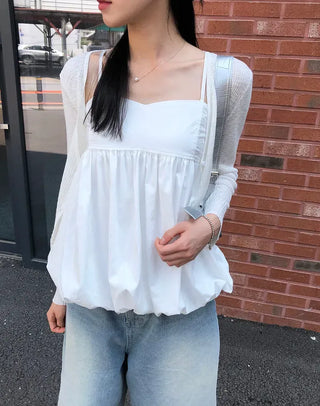 Summer V-neck See-through Cardigan