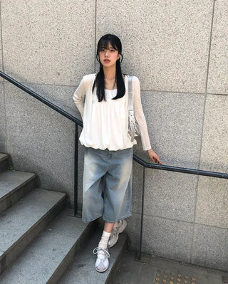 Summer V-neck See-through Cardigan