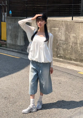 Summer V-neck See-through Cardigan