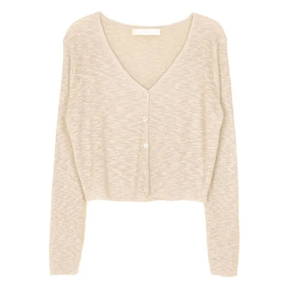 Summer V-neck See-through Cardigan