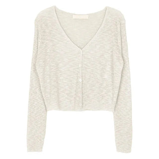 Summer V-neck See-through Cardigan