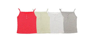 Flower Punched Button Sleeveless Top