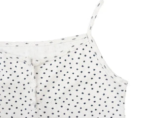 Flower Punched Button Sleeveless Top