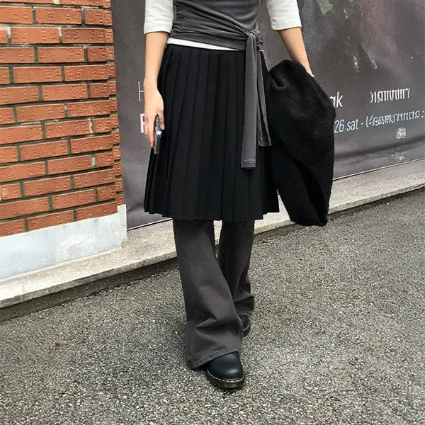 Sain Pleated Midi Skirt