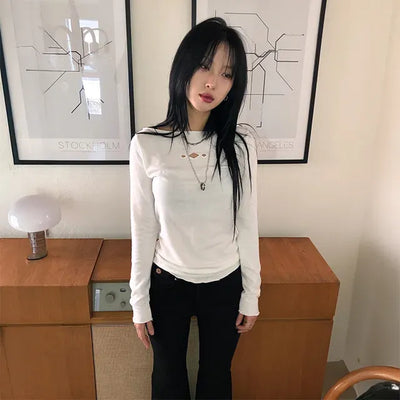 Diamond Punching Long Sleeve