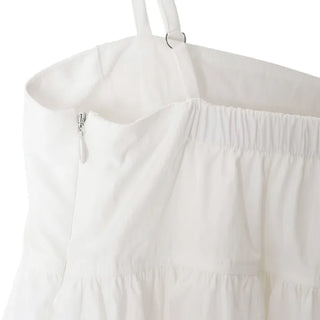 Pumpkin Shirred Strap Sleeveless Blouse