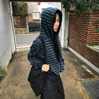 Cony Striped Zip-Up Hoodie