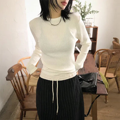 Rami ribbed long sleeves