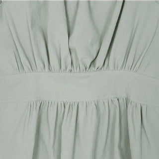 Off-shoulder Shirred Puff Sleeveless Blouse
