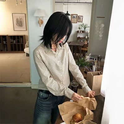 Noi Check Slim Shirt