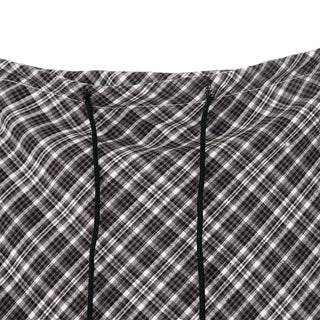 Check String H-Line Maxi Long Skirt