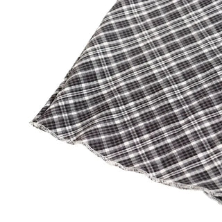 Check String H-Line Maxi Long Skirt