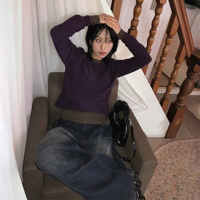 Deca Brushed Fleece Crop Knit