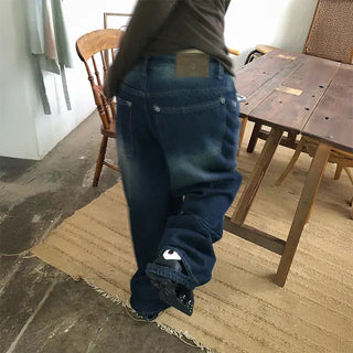 Cut Mega Wide Jeans