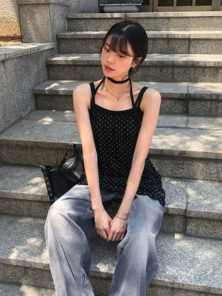 Flap Pocket Washed Denim Balloon Wide Pants