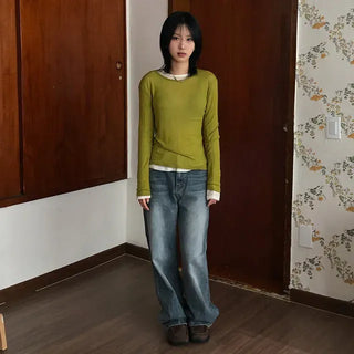 Taupe Tencel Long Sleeve