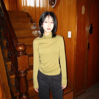 Olive Tencel Long Sleeve